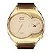Marc Ecko E13503G1 Brown Crocodile Strap Watch for Men