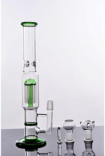 Glass Pipe Honeycomb And Showerhead Perc Oil Rig Glass Hookah 11"Tall
