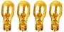 Moonrays 11694 4-Watt Wedge Base Replacement Light Bulb,4-Pack, Amber