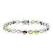11 Carat Multi-Gemstone Bracelet in Sterling Silver - 7.5