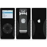 XtremeMac Tuffwrap Accent Case for iPod nano 2G (Black/Gray)