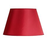 Laura Ashley SFB306 Classic 6.25 in. Wide Barrel Clip on Chandelier Lamp Shade, Red Fabric, B8876