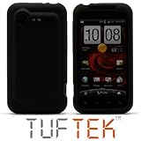 TUF TEK Black Soft Silicone / Gel / Rubber Skin Cover Case for Verizon HTC  ....