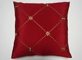 DreamHome - Regal Embroidered 18" Decorative Pillow Cover