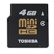 Toshiba SD-S04GR4W 4GB miniSDHC Memory Card with Adapter