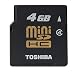Toshiba SD-S04GR4W 4GB miniSDHC Memory Card with Adapter