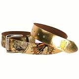 Ed Hardy - Ed Hardy Women's Belt - Geisha & Dragons - Gold