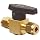 Parker 2Z-PR4-VT-B Brass Plug Valve, 1/8" CPI Compression Fitting