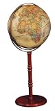 Commander II Globe on Floor Stand- Antique Ocean