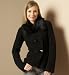Info/Buy Faux Fur Trim Knit Jacket
