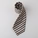 Brown Stripes Woven Poly Neckie Present Box Set the future Wise Tie Set W1082