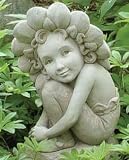 Cast Stone 6.5 PEEK A BOO PIXIE Angel SCULPTURE by GEORGE Carruth Studio 348