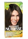 41pwmpUvq%2BL. SL160  Garnier Nutrisse Permanent Creme Haircolor, #30 Soft Black,1 ea Reviews