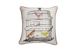 Thomas Paul 100% Linen Birdcage Garden 18 inch Pillow