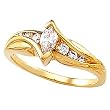 14K Yellow Gold Diamond Engagement Ring - 0.43 Ct.