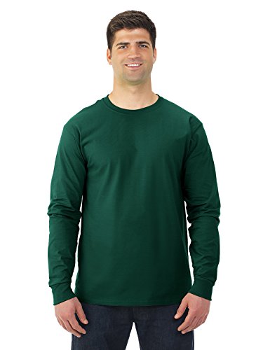 Adult Heavy Cotton HD Long-Sleeve T-Shirt (Forest Green) (X-Large)