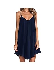 Chiffon/Nylon/Polyester Backless Spaghetti Strap  Dress