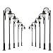 LYM39 10pcs Model Railway Train Lamp Post Street Lights HO OO Scale LEDs New