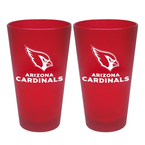 NFL Arizona Cardinals 2 Pack Colored Frosted Pints