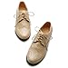 Ollio Women's Shoe Lace Up Low Heels Wingtip Dress Oxford