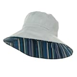 UV Stripe Printing Reversible Hat / It Blue Royal Stripe W27S63B