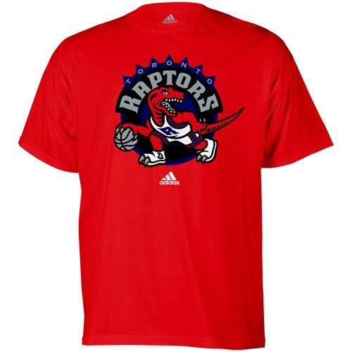 adidas Toronto Raptors Red Prime Logo T-shirt (Large)