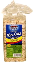 Paskesz Rice Cake Thins, No Salt, 4.23-Ounce (Pack of 12)