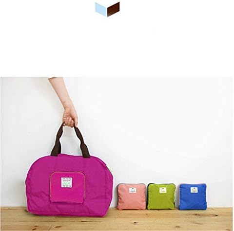 EUBEST Fashion Foldable Magic Portable Folding Environmental Protection & Travel Shopping Bag Rose Red