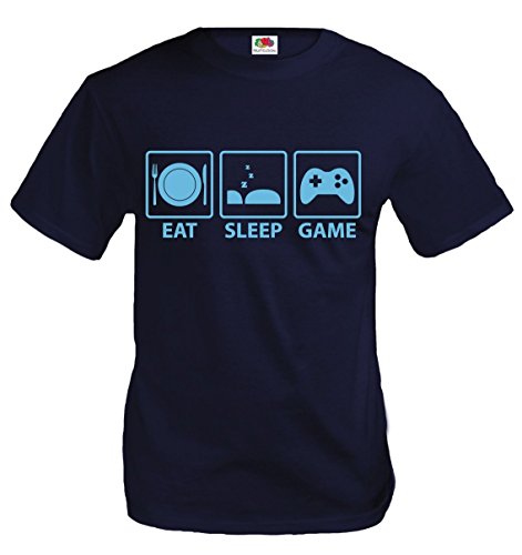 buXsbaum T-Shirt Eat Sleep Game