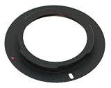 M42 Lens to Nikon AI Body Adapter with Aperture Stop Down Rim, Black