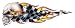 Pilot Automotive LT-00421 Checkered Skull Left Graphic Lethal Threat Decal