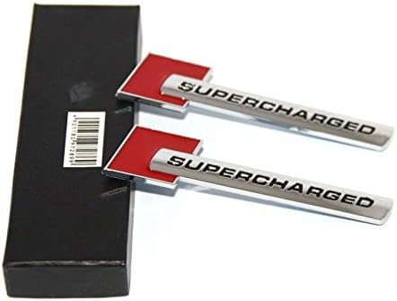 YARTY Y1A2R2Y21 2pcs 3d OEM Supercharged Badge Emblem Stickers Audi
