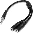 StarTech.com MUY1MFFS 3.5mm Male to 2 x 3.5mm Female Slim Stereo Splitter Cable