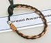 Leather Leukemia Awareness Bracelet