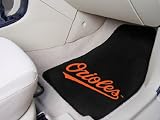 MLB Baltimore Orioles 2-Piece Cromo Jet Printed Floor Car Mat Set