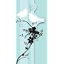 Two Love Birds Bridal Shower Invitations 8 Pack