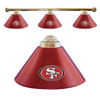 San Francisco 49ers NFL 3 Shade Billiard Lamp