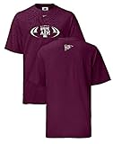 Texas A&M Aggies NCAA Short Sleeve Team Issued Football T Shirt By Nike Team Sports