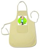 100% Cotton Apron with image: cat, vet, carrier, veterinarian, pet, animal