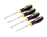 4-Piece Precision Pick and Hook Set - Non-Slip Handles - LIFETIME WARRANTY