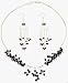 Necklace Earings Sterling Silver Garnet Jewelry (gnklcs312)