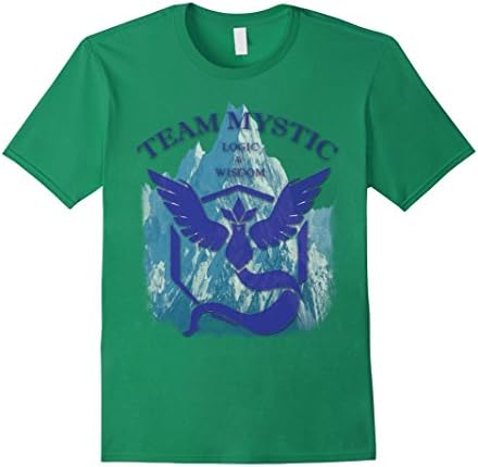 Men's Team Mystic T-shirt 2016 Articuno Logic and Wisdom Medium Kelly Green