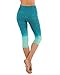 Homma Women's Premium Ombre Active Workout Cropped Yoga Leggings Running Pants