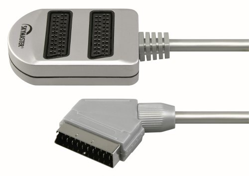 Skymaster 2fach Scart-Verteiler silber