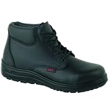 ABS 130P Ladies Black Leather Water Resistant Safety Boots With Steel Toe Caps