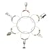 Bar Craft Wine Glass Charms, Set of 6