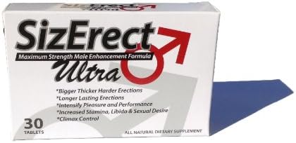 SizErect Ultra - Maximum Strength Male Sexual Enhancement Pills - New & Improved Fast Acting, Long Lasting Formula - Limited Supply