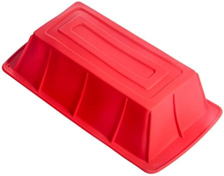 Cooking Classics 10-inch Silicone Loaf Pan,red