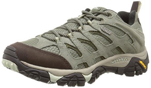 Merrell Women's Moab Waterproof Hiking Shoe, Granite, 9 M US