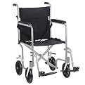 Drive Medical Fly-Weight Transport Chair - Silver